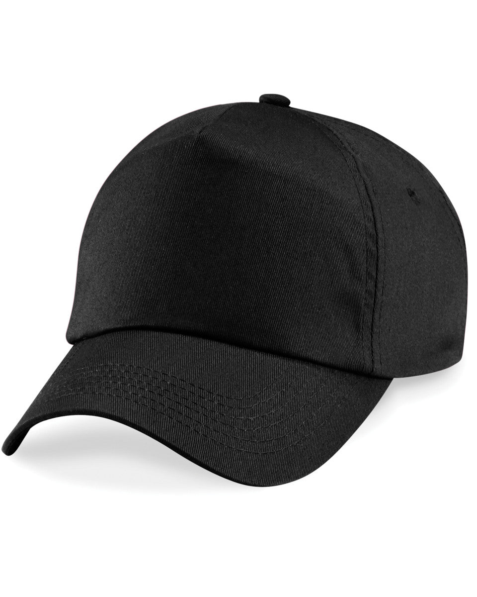 Beechfield Original 5 Panel Cap B10 - Black O S - Customisable Caps