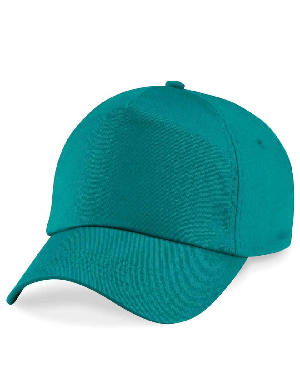 Beechfield Original 5 Panel Cap B10 - Emerald O S - Customisable Caps