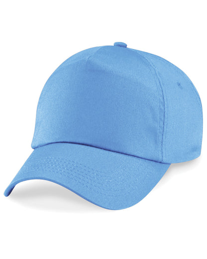 Beechfield Original 5 Panel Cap B10 - Sky Blue O S - Customisable Caps