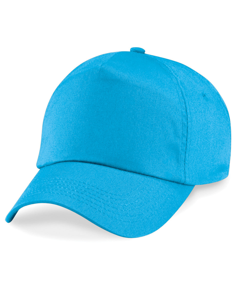 Beechfield Original 5 Panel Cap B10 - Surf Blue O S - Customisable Caps