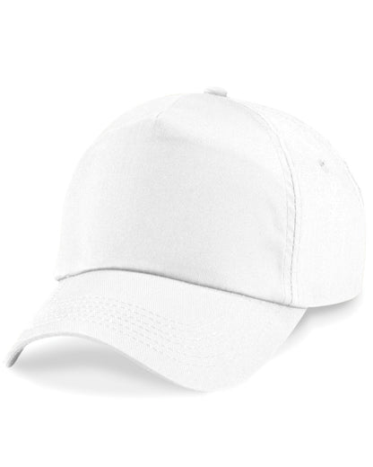 Beechfield Original 5 Panel Cap B10 - White O S - Customisable Caps