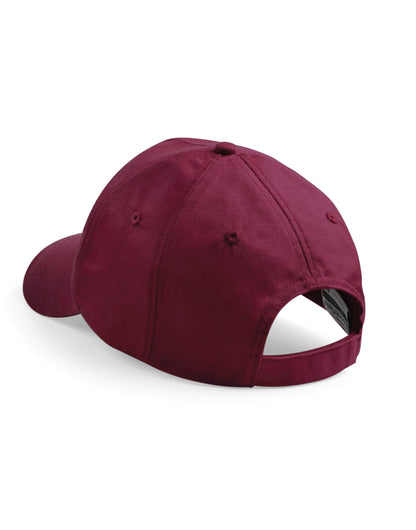 Beechfield Ultimate 5 Panel Cap B15 - Burgundy O S - Customisable Caps