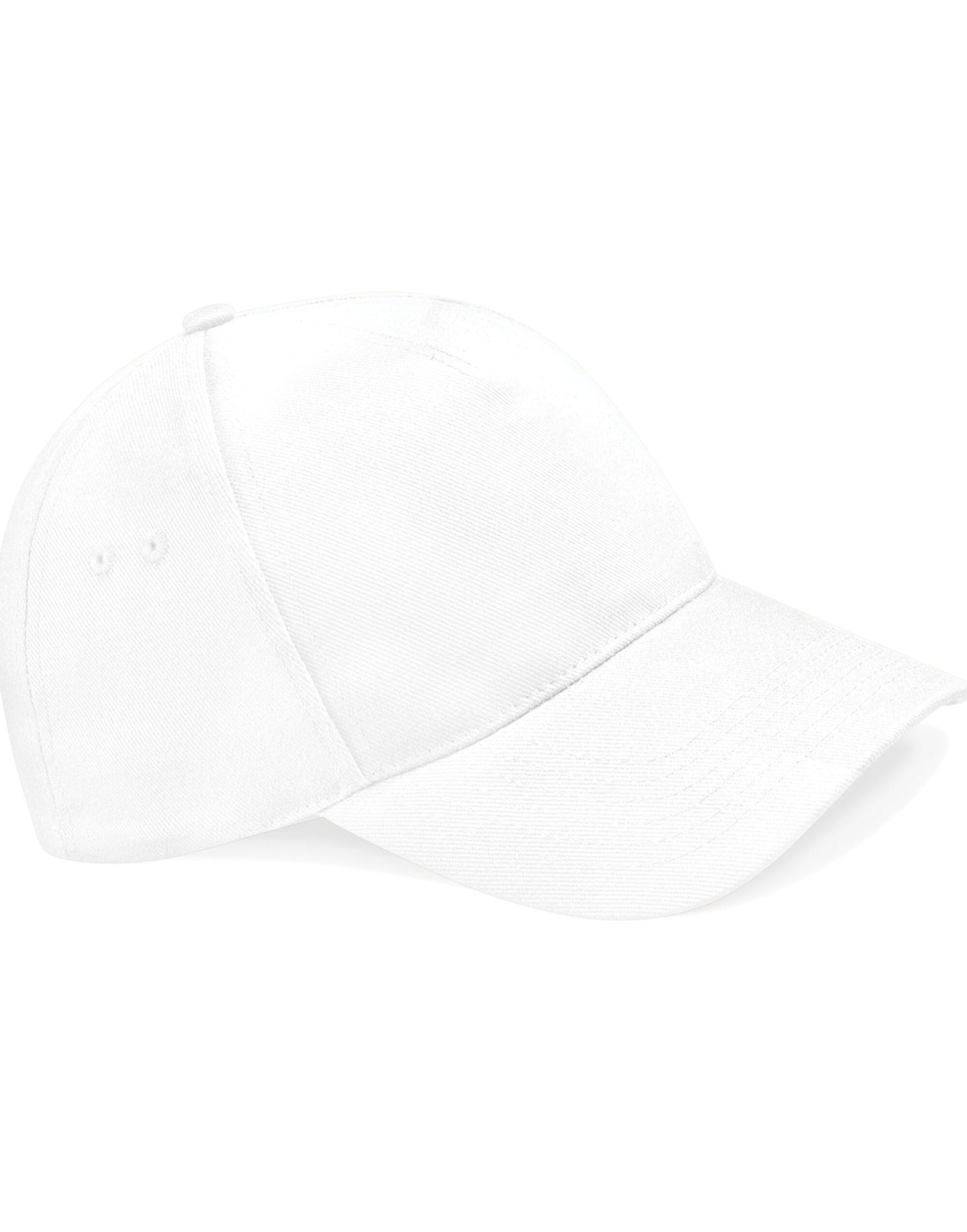 Beechfield Ultimate 5 Panel Cap B15 - White O S - Customisable Caps