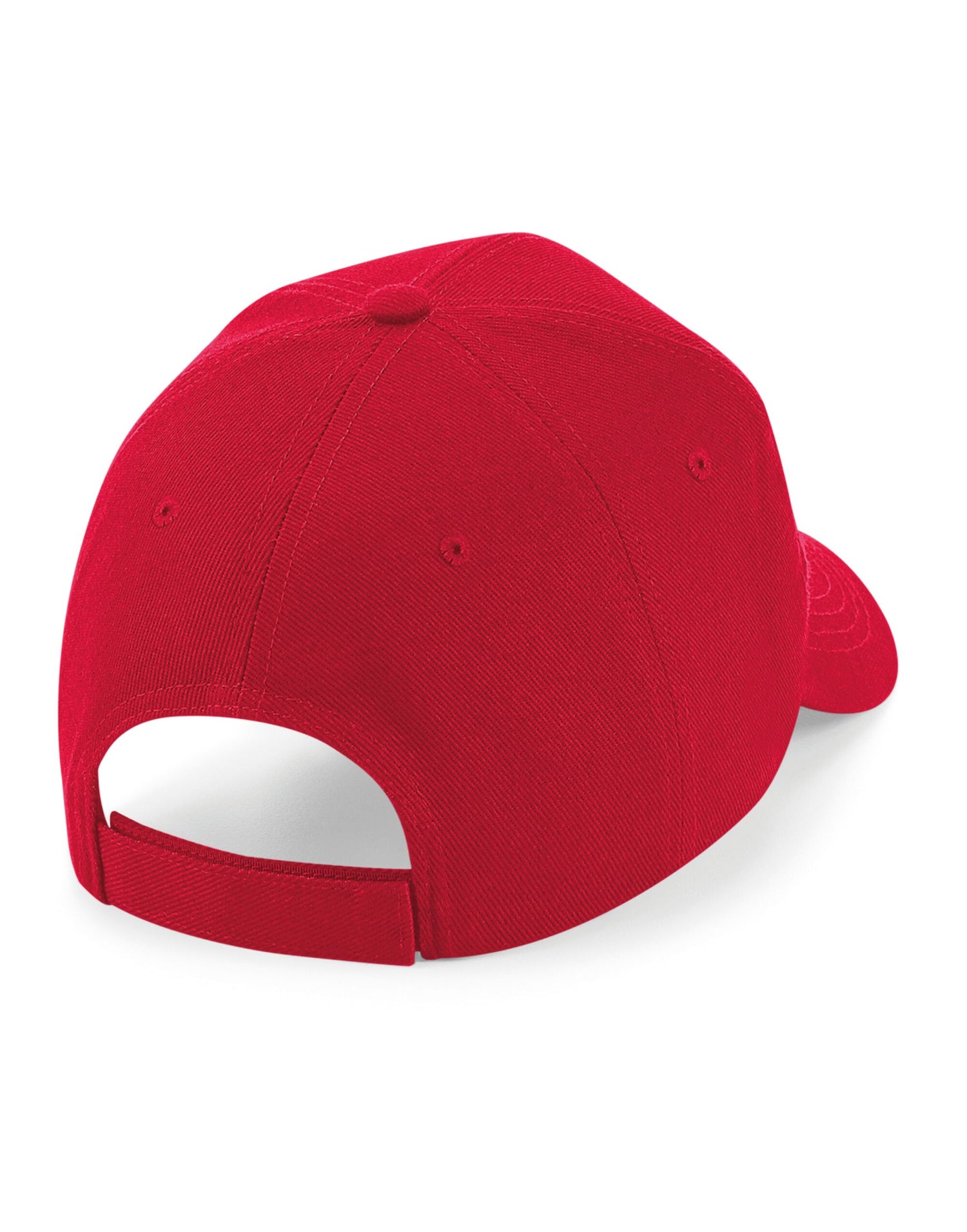 Beechfield Ultimate 6 Panel Cap B18 - Classic Red O S - Customisable Caps