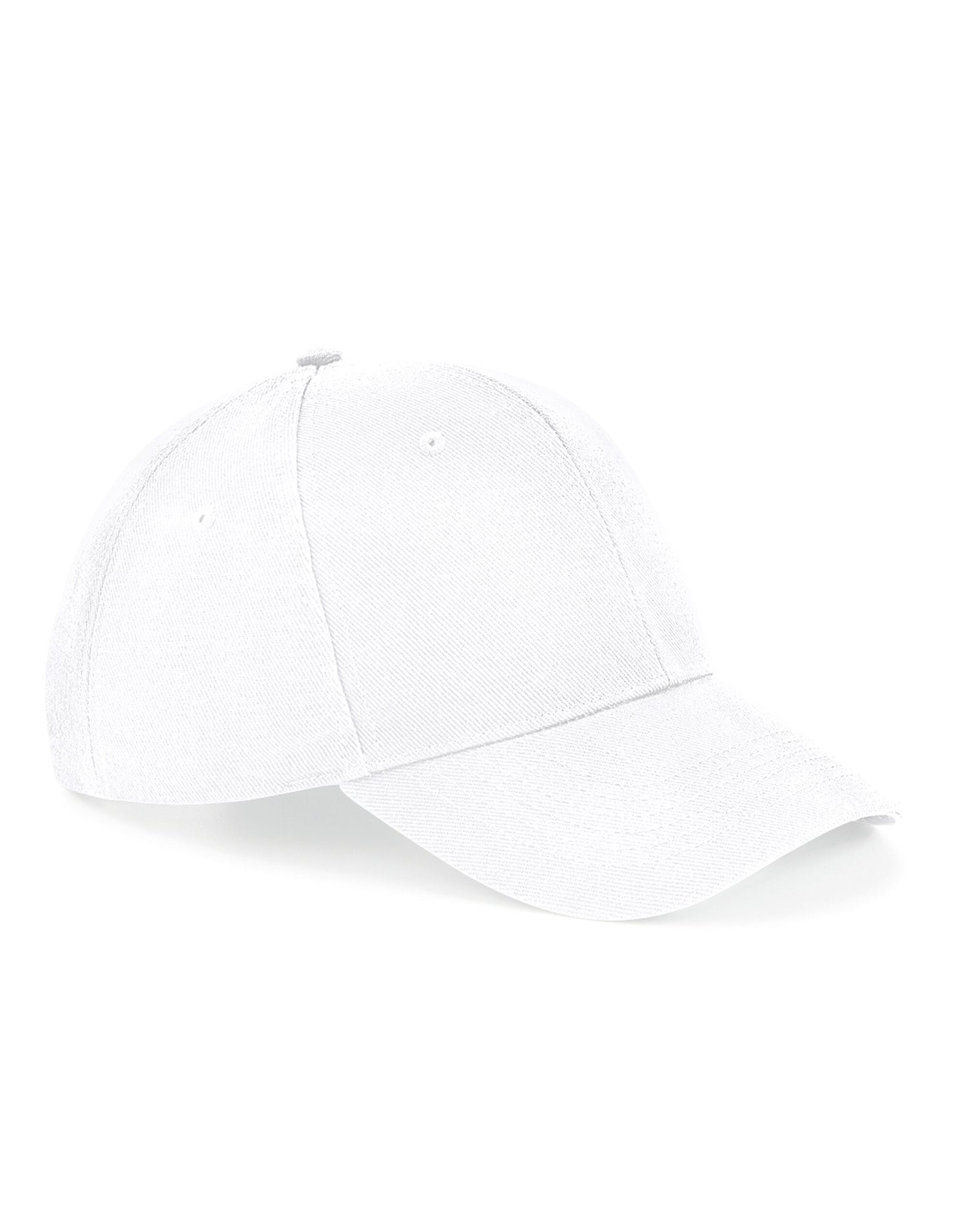 Beechfield Ultimate 6 Panel Cap B18 - White O S - Customisable Caps