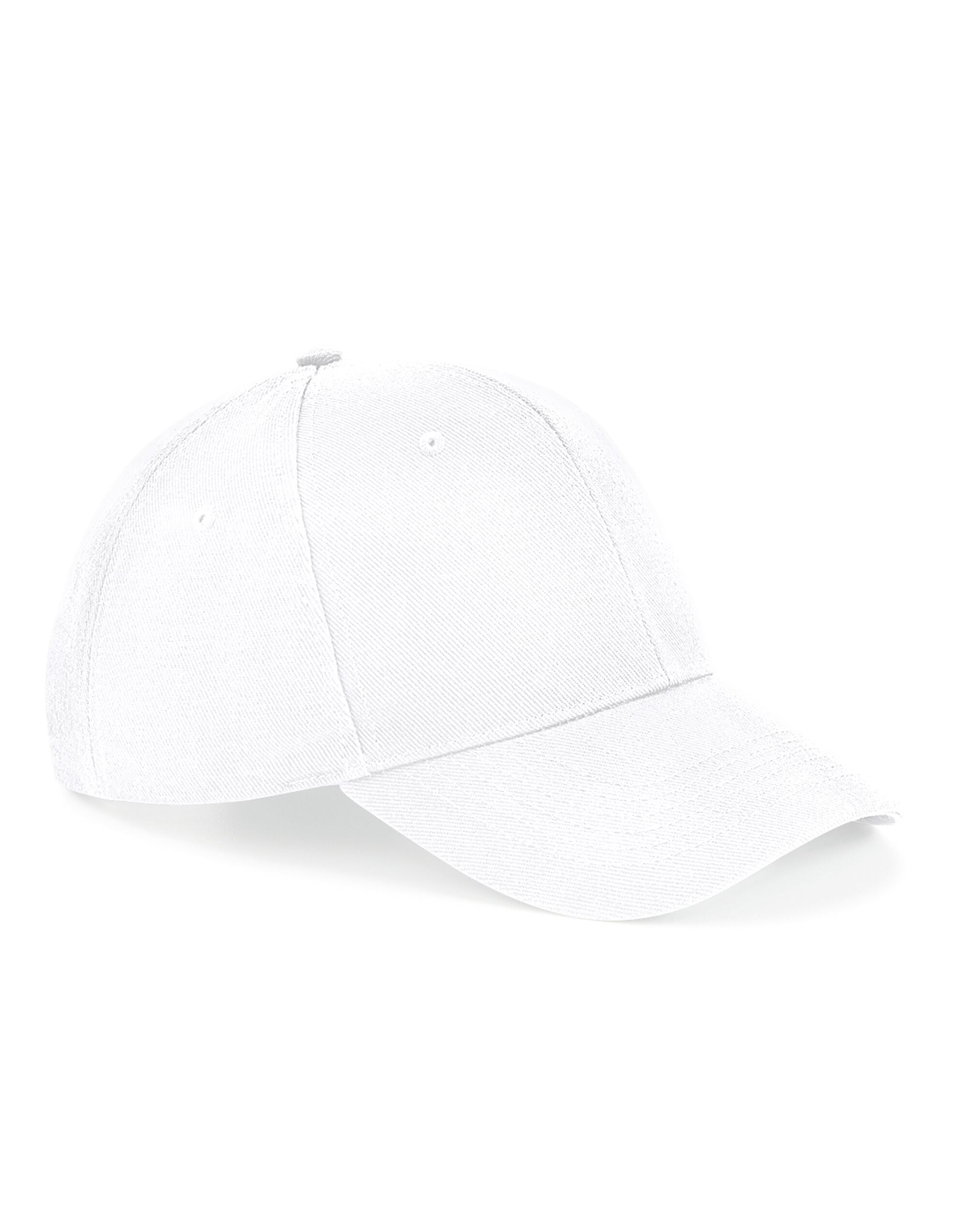 Beechfield Ultimate 6 Panel Cap B18 - White O S - Customisable Caps