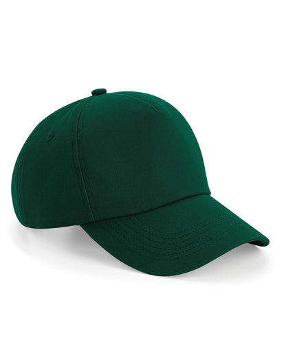 Beechfield Authentic 5 Panel Cap B25 - Bottle Green O S - Customisable Caps