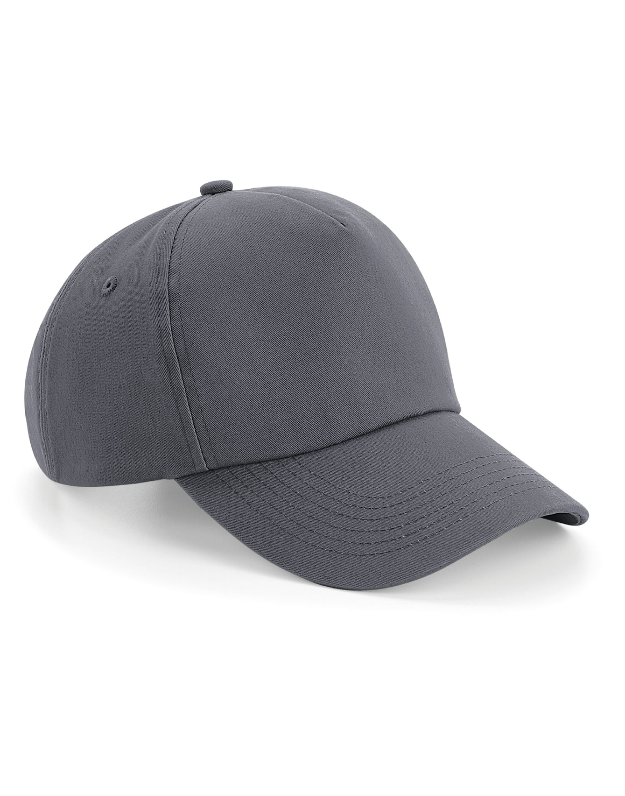 Beechfield Authentic 5 Panel Cap B25 - Graphite O S - Customisable Caps