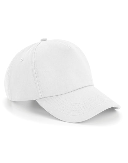 Beechfield Authentic 5 Panel Cap B25 - White O S - Customisable Caps