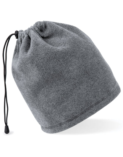 Beechfield Suprafleece¬Æ Snood/Hat Combo B285 - Charcoal O S - Customisable Hats