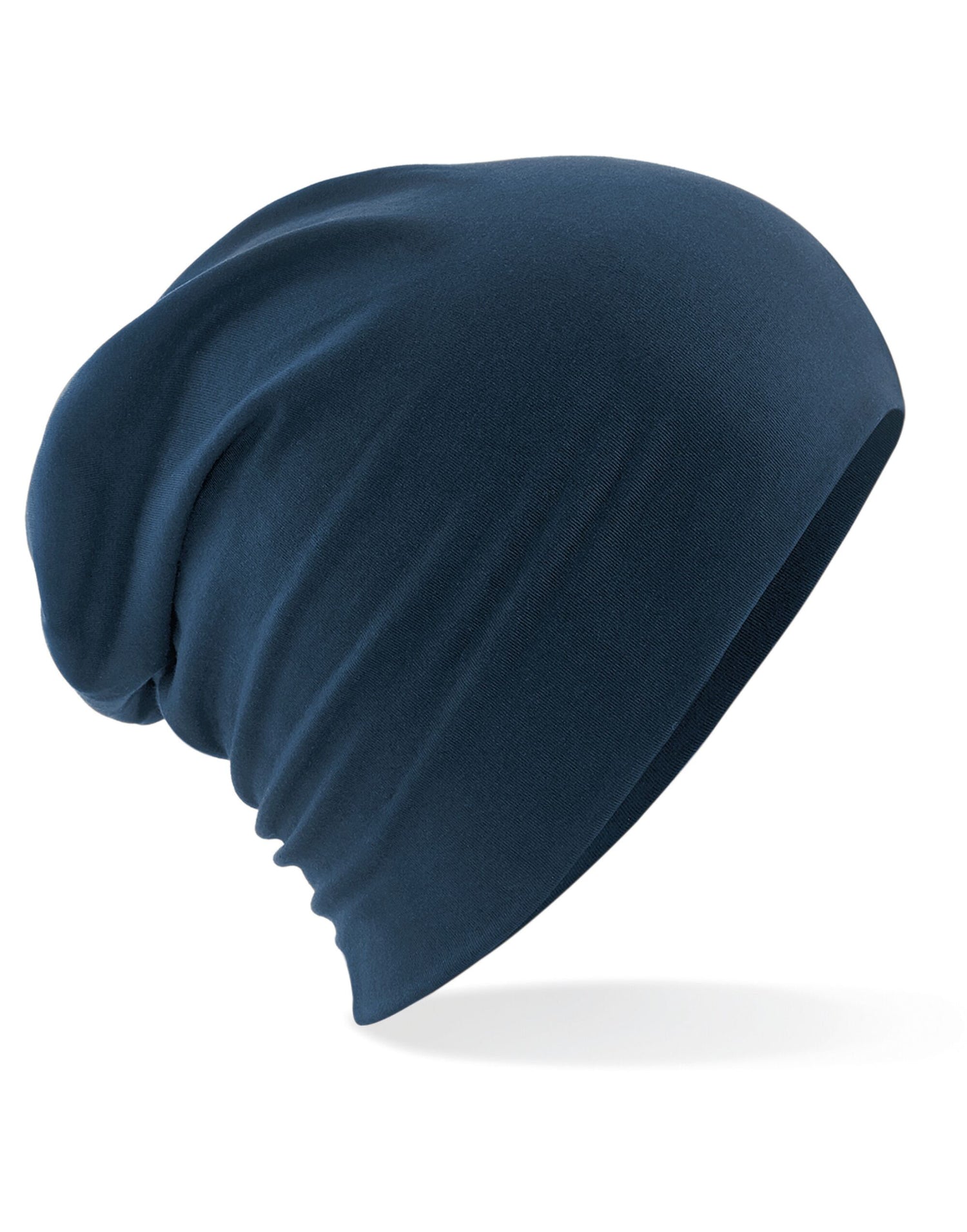 Beechfield Hemsedal Cotton Slouch Beanie B368 - French Navy O S - Customisable Beanies