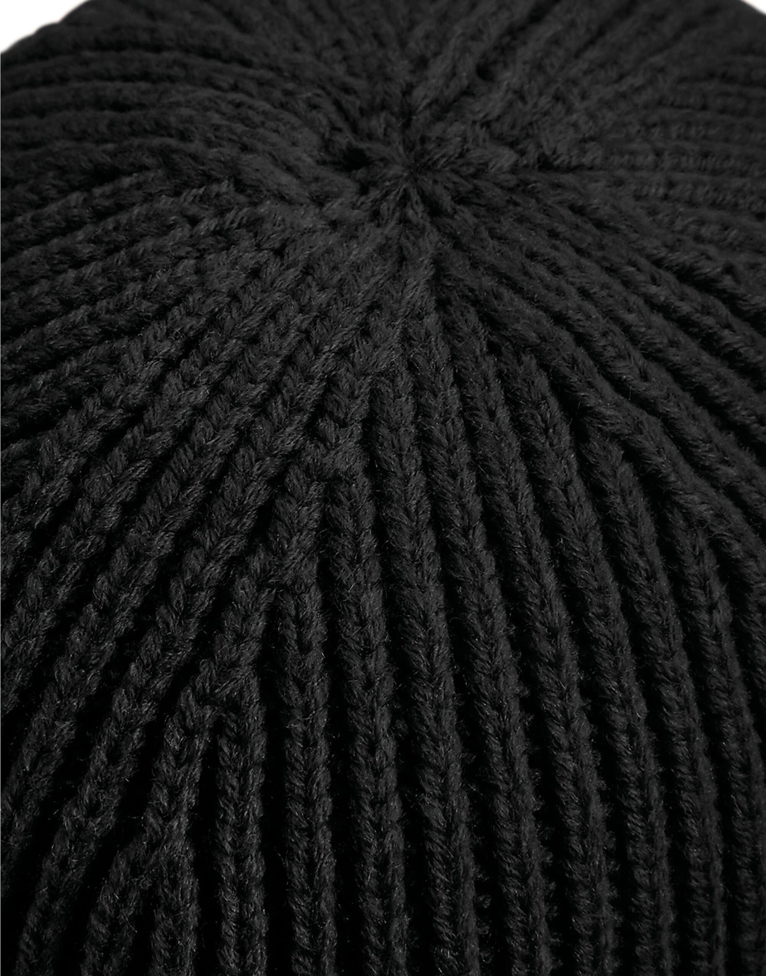 Beechfield Engineered Knit Ribbed Beanie B380 - Black O S - Customisable Beanies