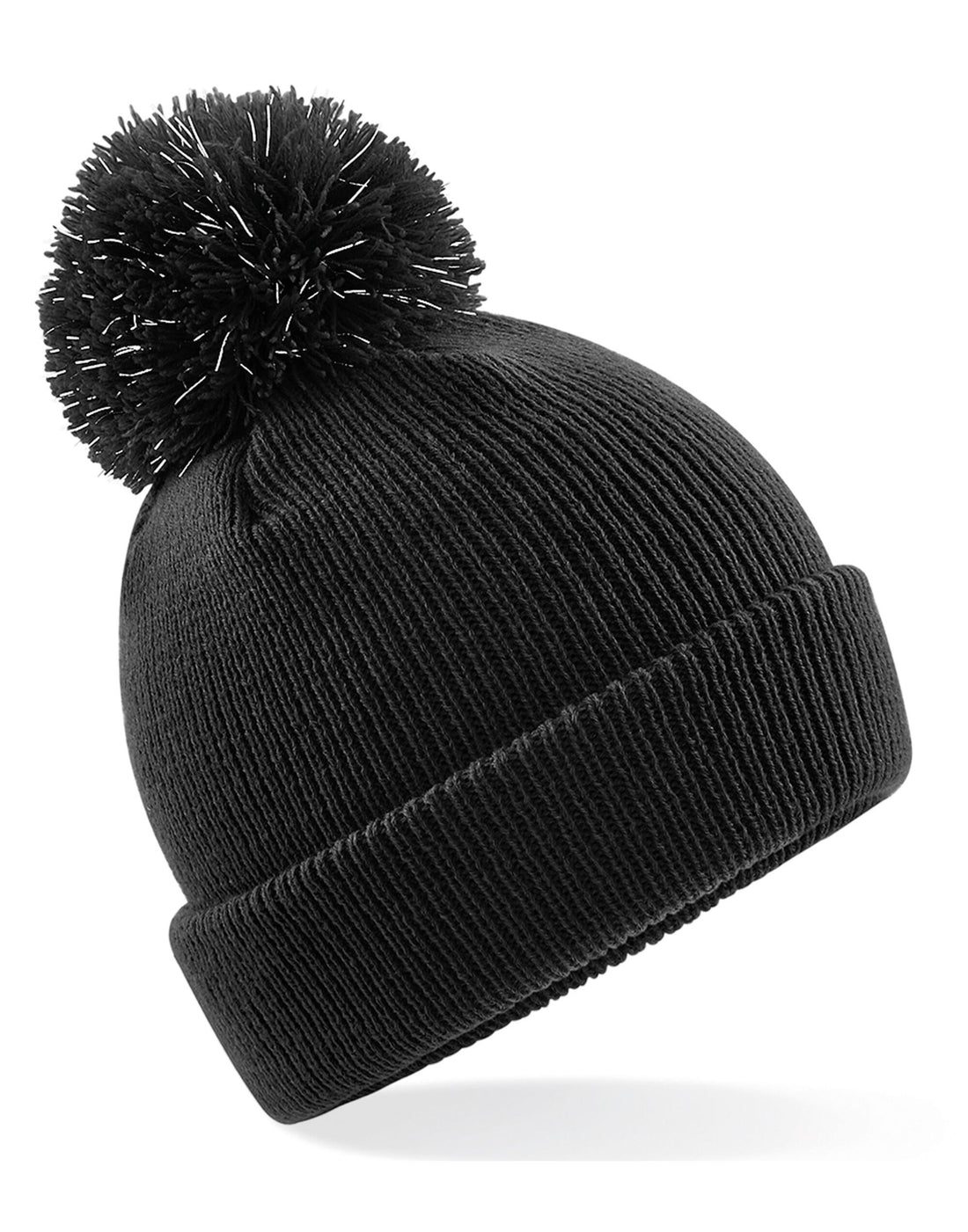 Beechfield Junior Reflective Beanie B406B - Black O S - Customisable Beanies