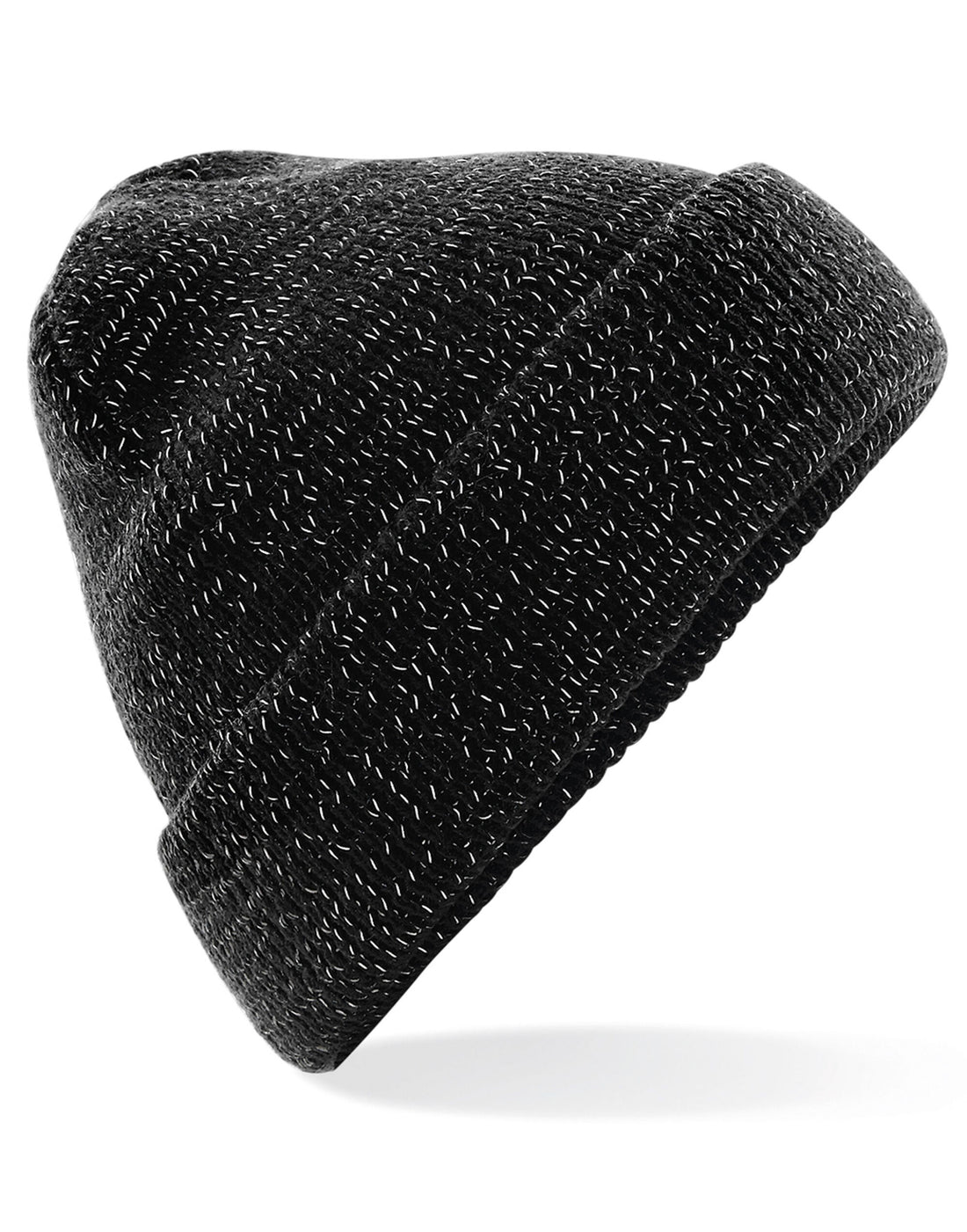 Beechfield Reflective Beanie B407 - Black O S - Customisable Beanies