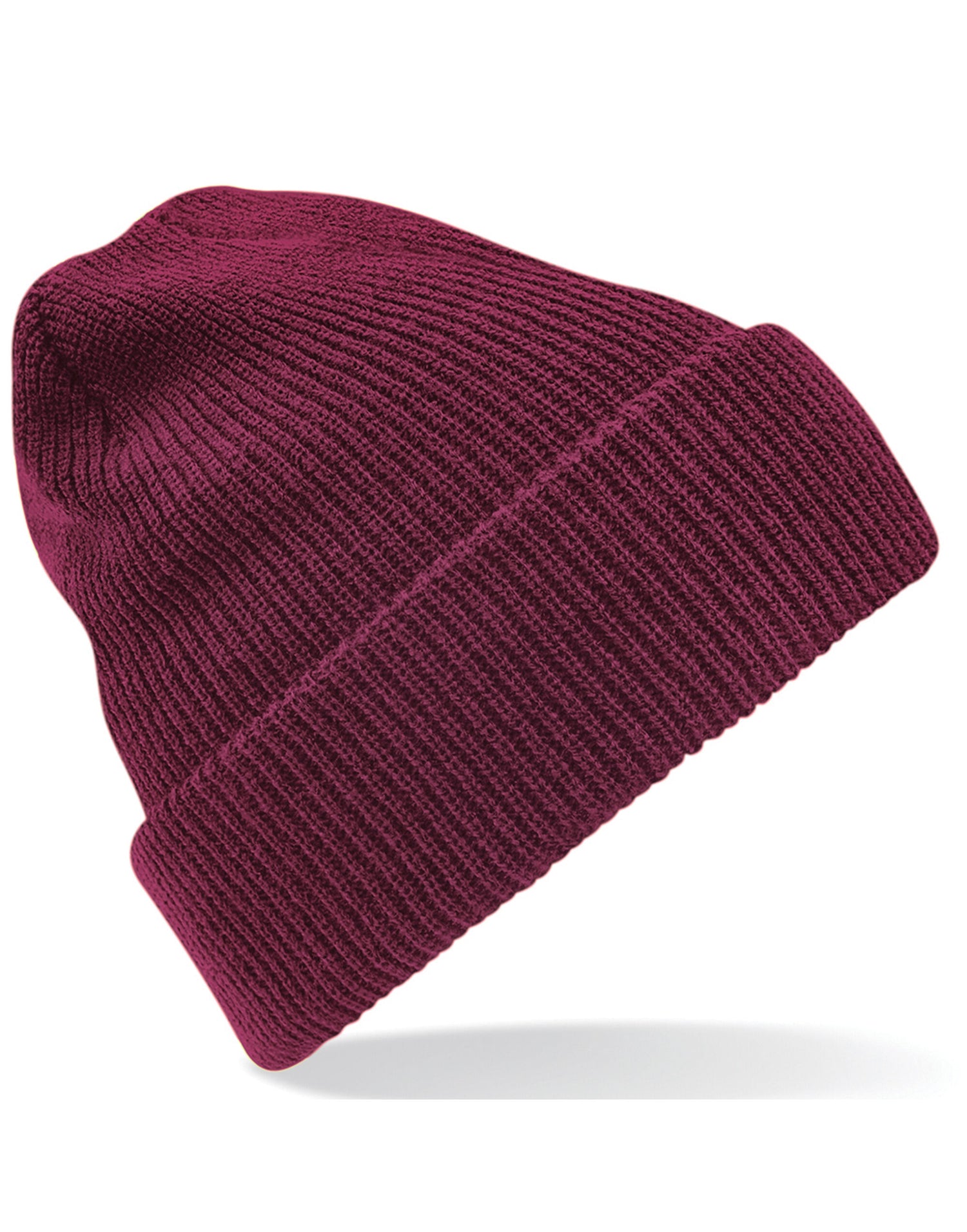Beechfield Heritage Beanie B425 - Burgundy O S - Customisable Beanies