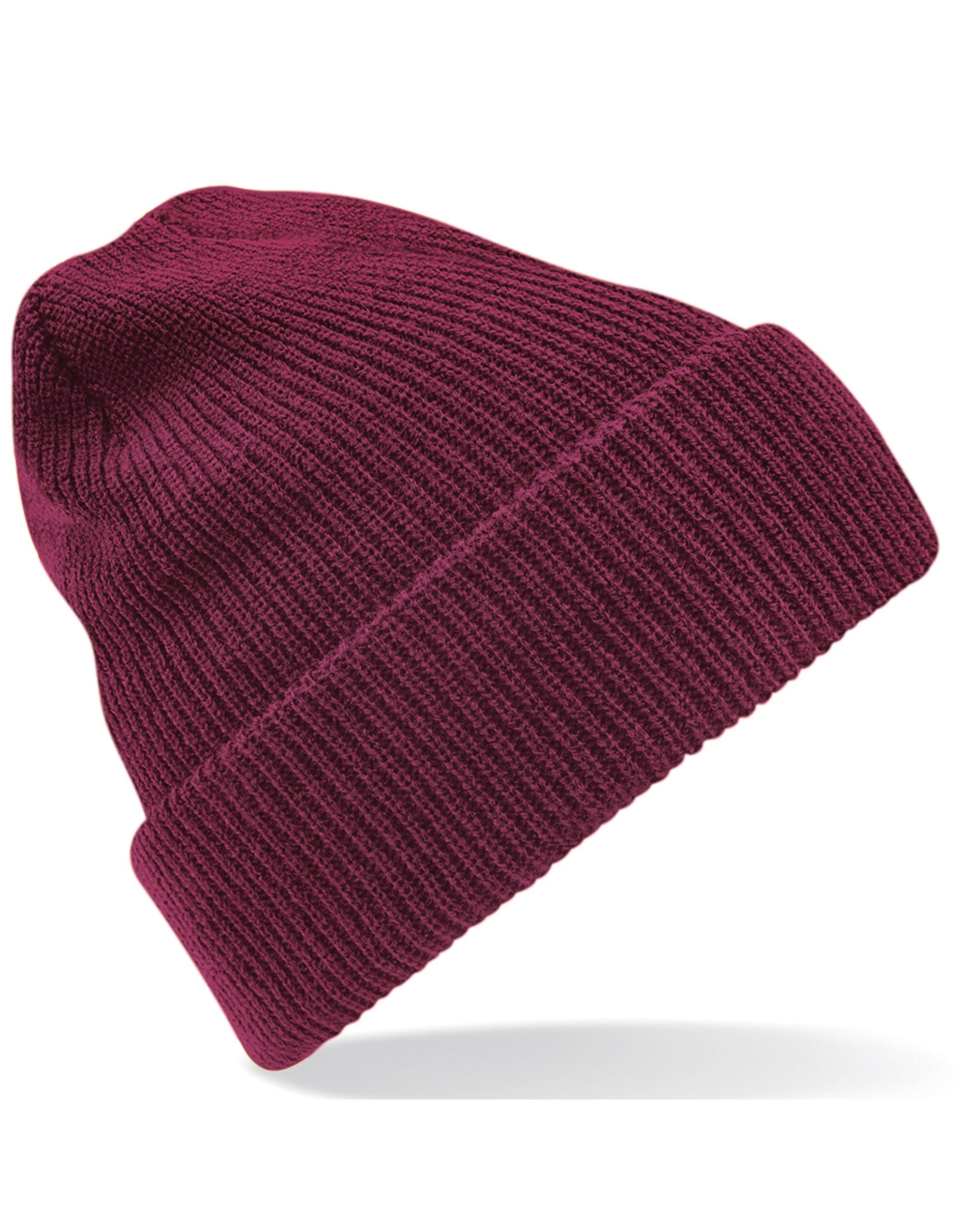 Beechfield Heritage Beanie B425 - Burgundy O S - Customisable Beanies