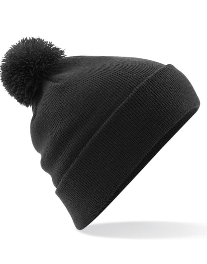 Beechfield Original Pom Pom Beanie B426 - Black O S - Customisable Beanies