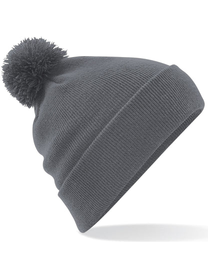 Beechfield Original Pom Pom Beanie B426 - Graphite Grey O S - Customisable Beanies