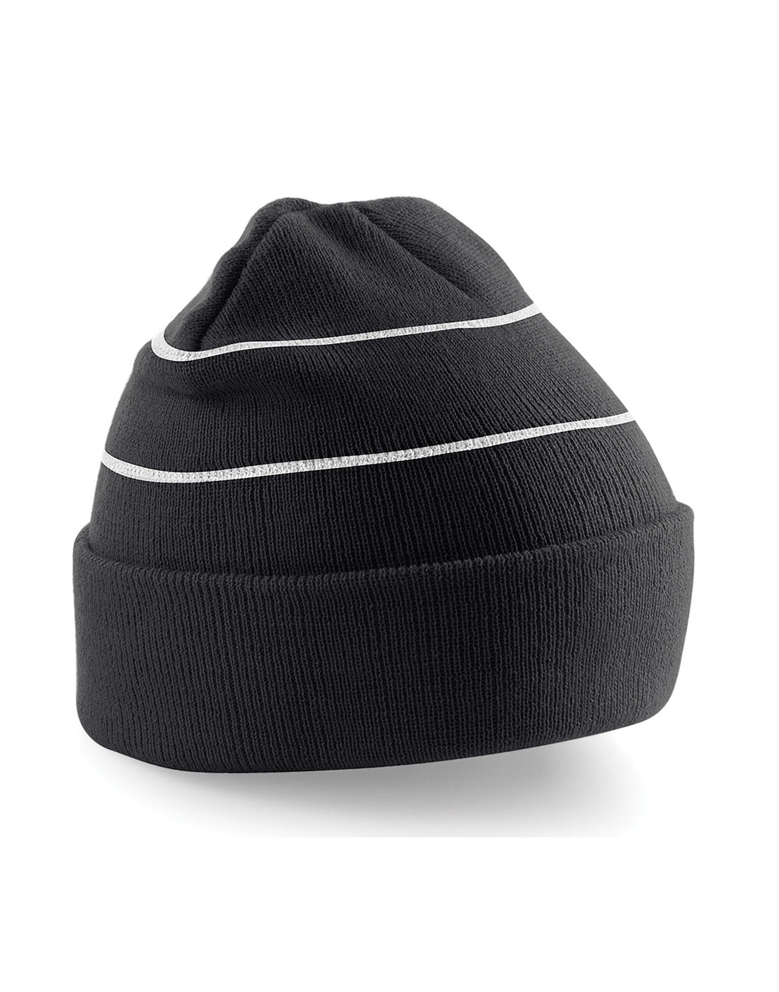 Beechfield Enhanced-Viz Beanie B42 - Black O S - Customisable Beanies
