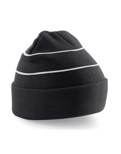 Beechfield Enhanced-Viz Beanie B42 - Black O S - Customisable Beanies