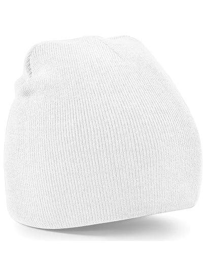 Beechfield Original Pull-On Beanie B44 - White O S - Customisable Beanies