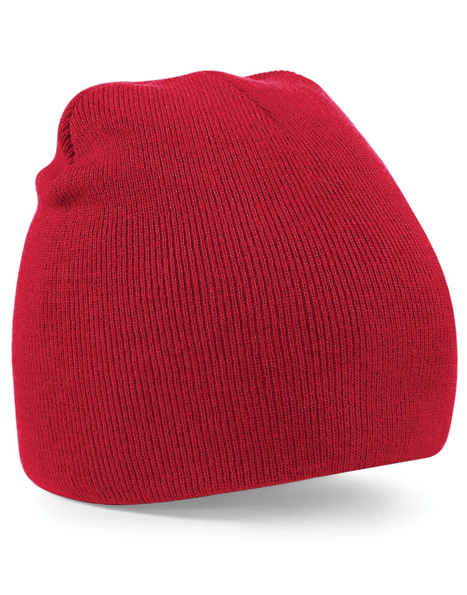 Beechfield Original Pull-On Beanie B44 - Classic Red O S - Customisable Beanies
