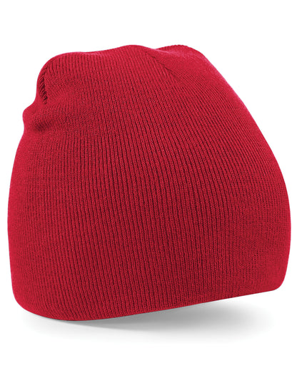 Beechfield Original Pull-On Beanie B44 - Classic Red O S - Customisable Beanies