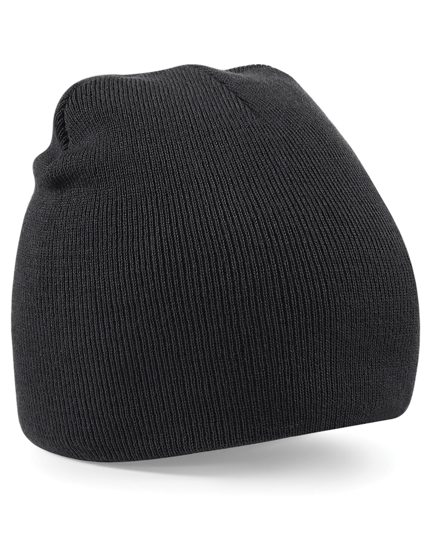 Beechfield Original Pull-On Beanie B44 - Black O S - Customisable Beanies