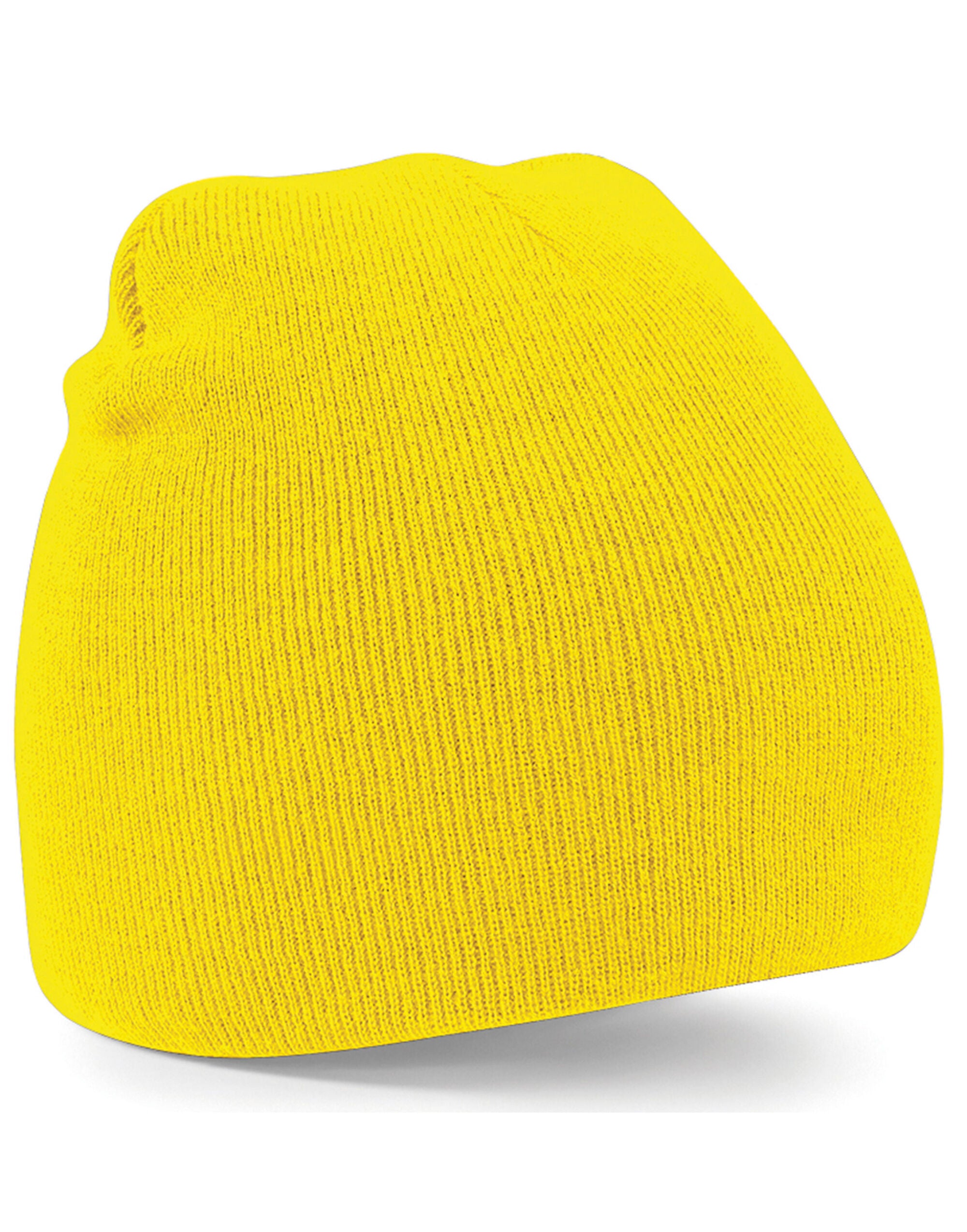 Beechfield Original Pull-On Beanie B44 - Yellow O S - Customisable Beanies