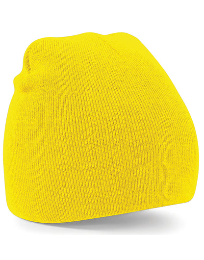 Beechfield Original Pull-On Beanie B44 - Yellow O S - Customisable Beanies