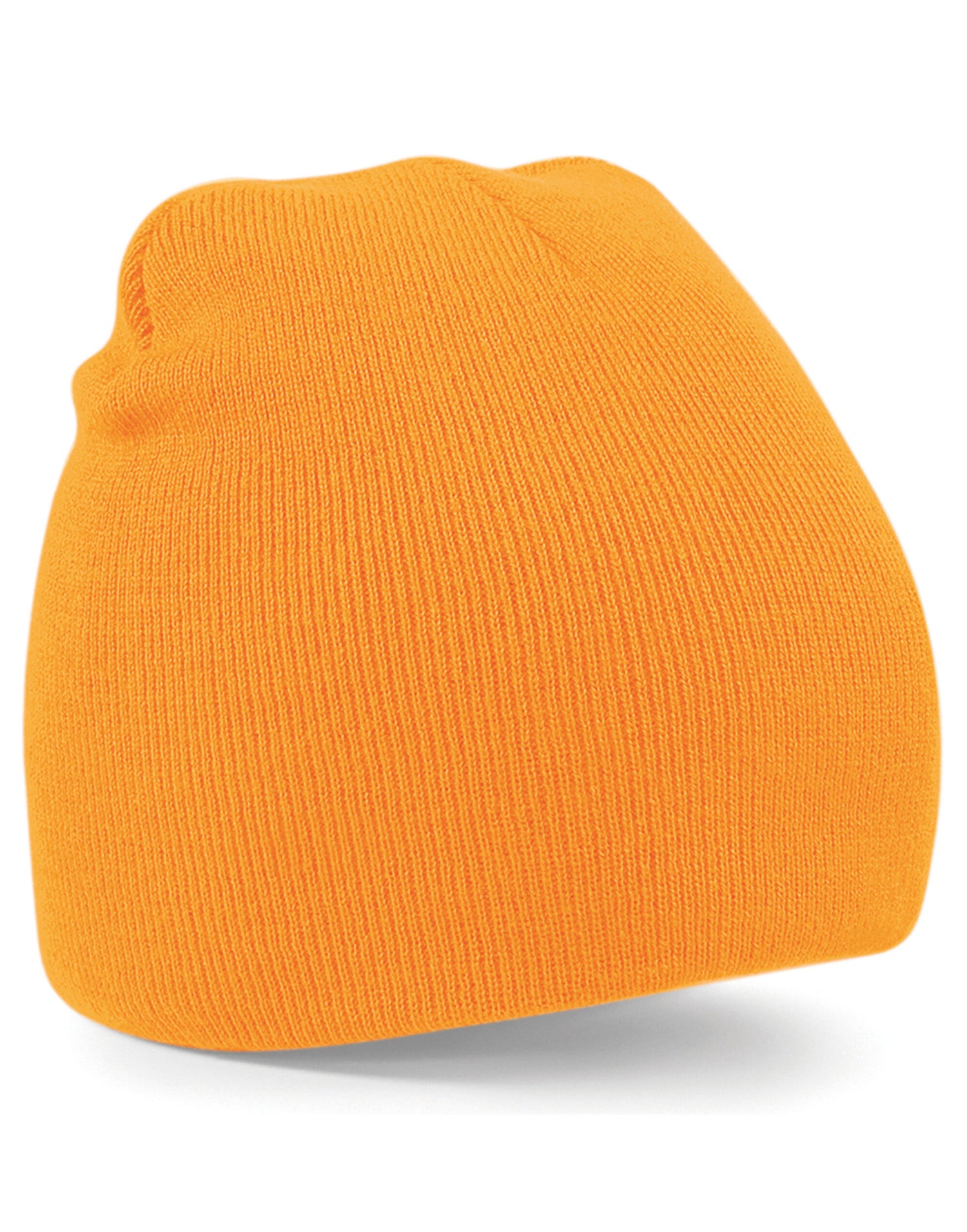 Beechfield Original Pull-On Beanie B44 - Fluorescent Orange O S - Customisable Beanies