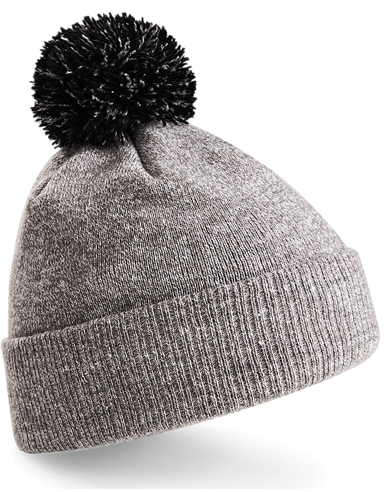 Beechfield Snowstar¬Æ Beanie B450 - Heather Grey Black O S - Customisable Beanies