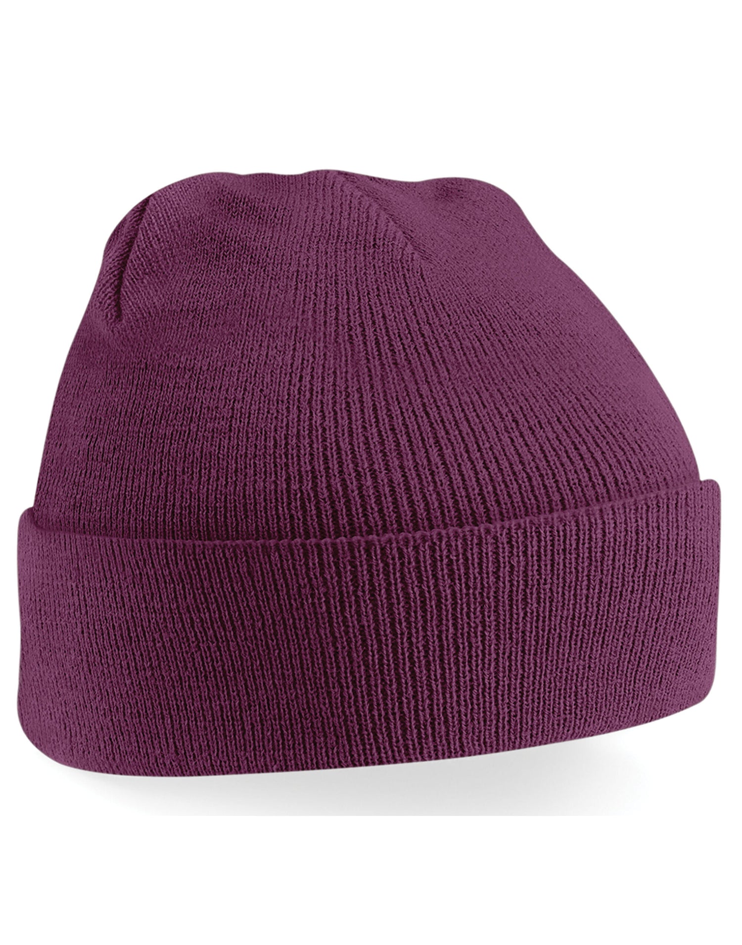 Beechfield Original Cuffed Beanie B45 - Plum O S - Customisable Beanies