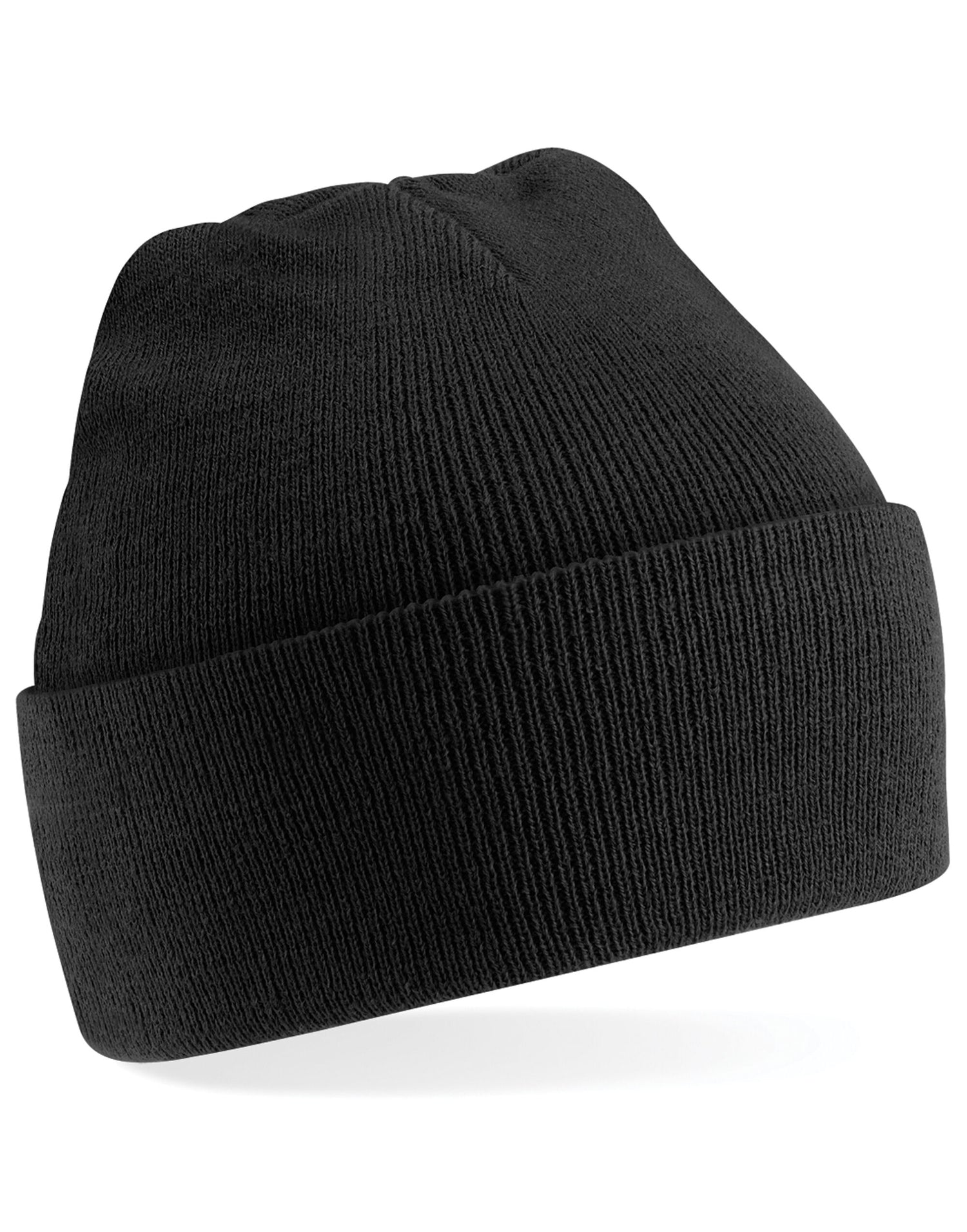 Beechfield Junior Original Cuffed Beanie B45B - Black O S - Customisable Beanies