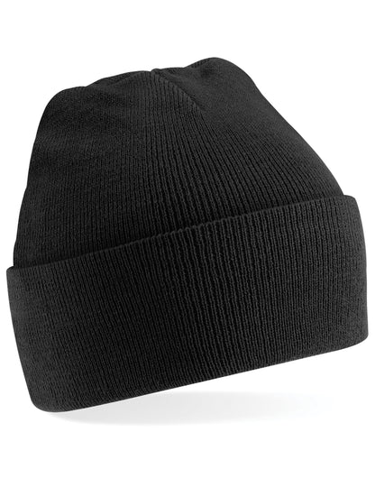 Beechfield Junior Original Cuffed Beanie B45B - Black O S - Customisable Beanies
