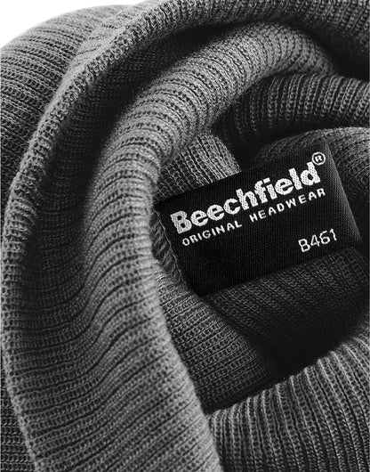 Beechfield Slouch Beanie B461 - Smoke O S - Customisable Beanies