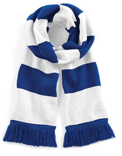 Beechfield Stadium Scarf B479 - Bright Royal White O S - Customisable Scarf