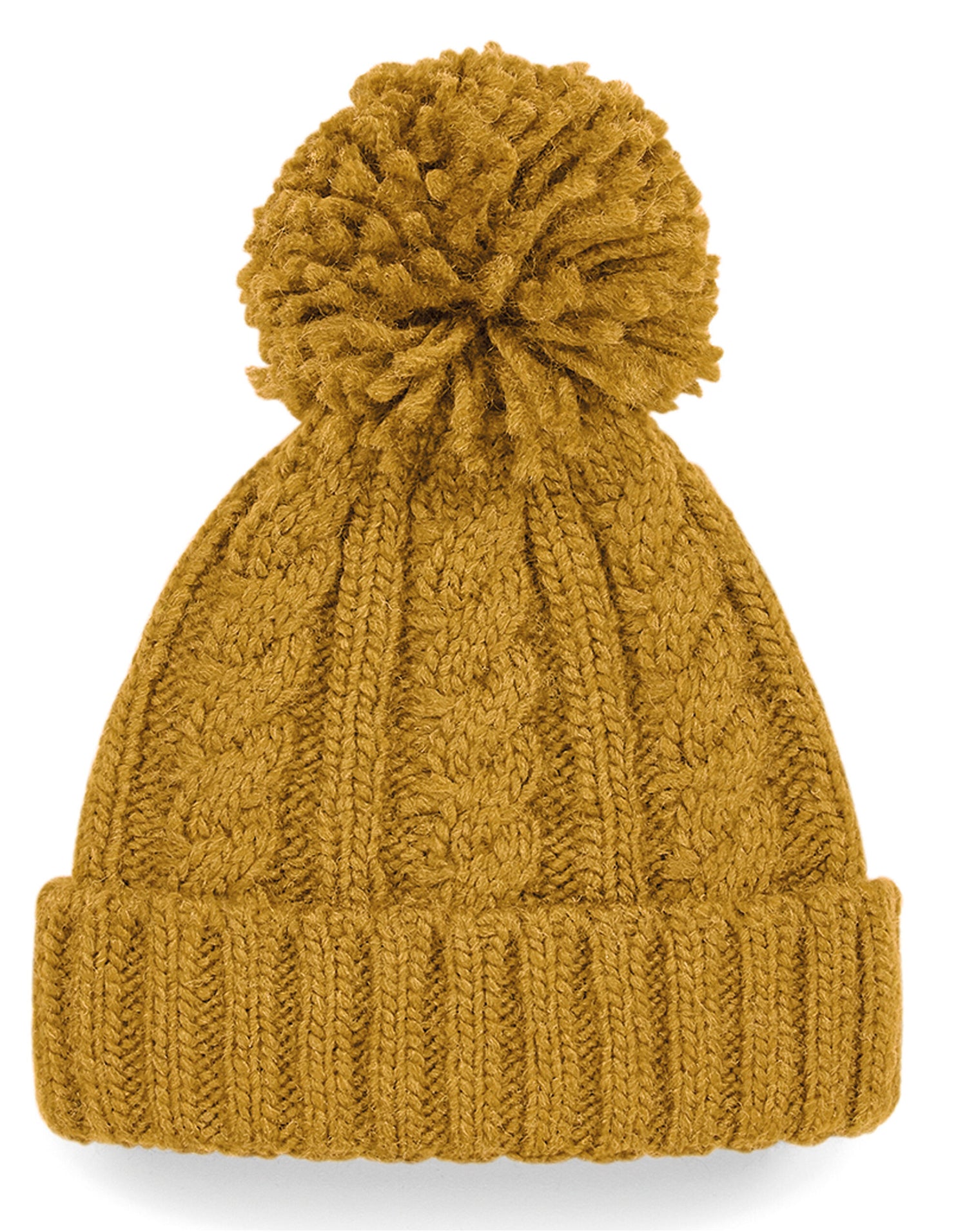 Beechfield Cable Knit Melange Beanie B480 - - Customisable Beanies
