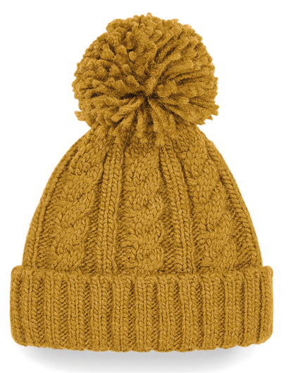 Beechfield Cable Knit Melange Beanie B480 - - Customisable Beanies