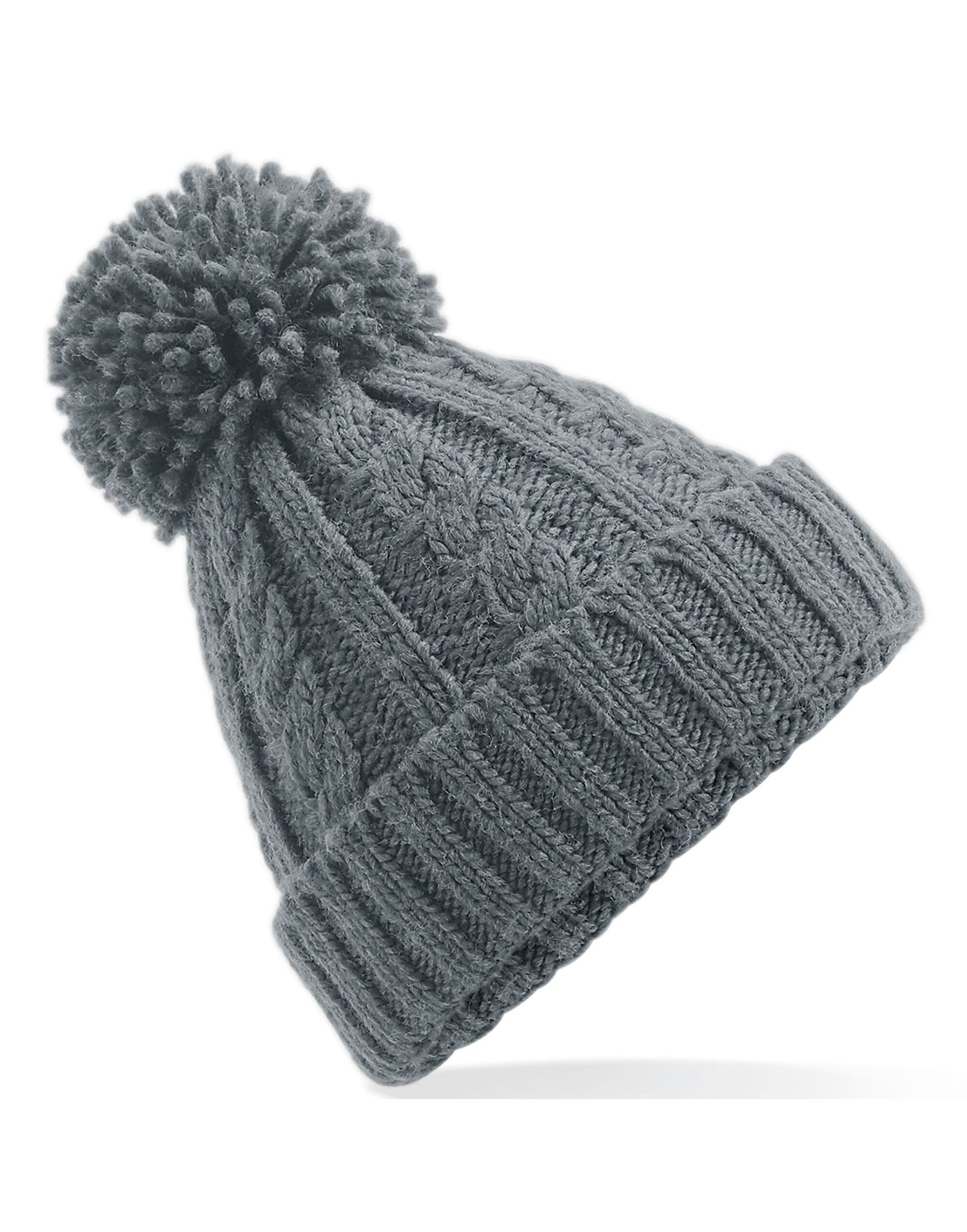 Beechfield Cable Knit Melange Beanie B480 - - Customisable Beanies