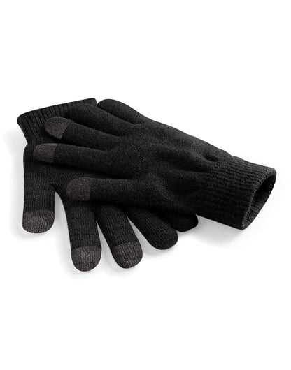 Beechfield Touchscreen Smart Gloves B490 - Black S-M - Customisable Gloves