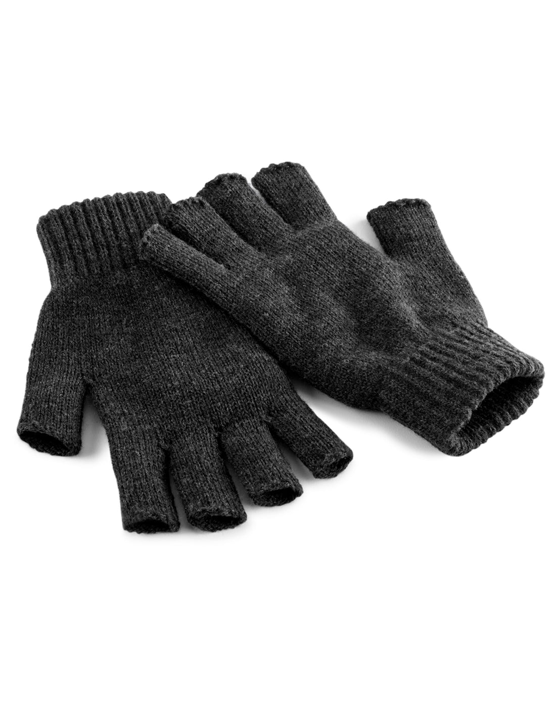 Beechfield Fingerless Gloves B491 - Charcoal - Customisable Gloves
