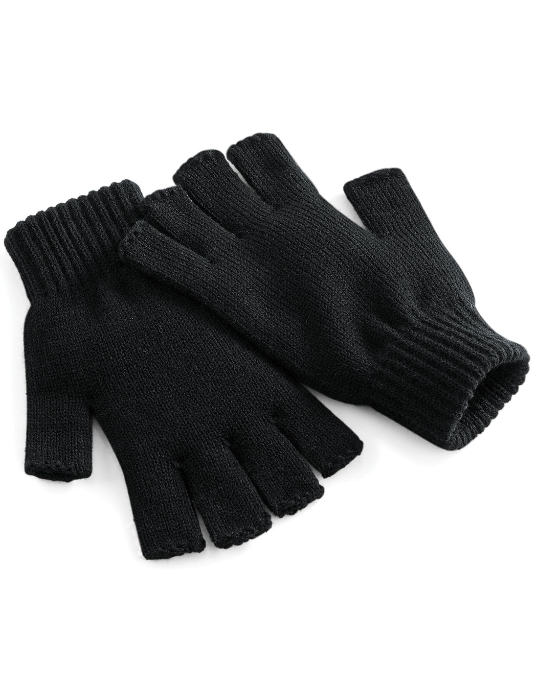 Beechfield Fingerless Gloves B491 - Black L-XL - Customisable Gloves