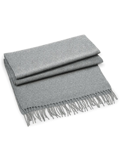 Beechfield Classic Woven Scarf B500 - Heather Grey O S - Customisable Scarf