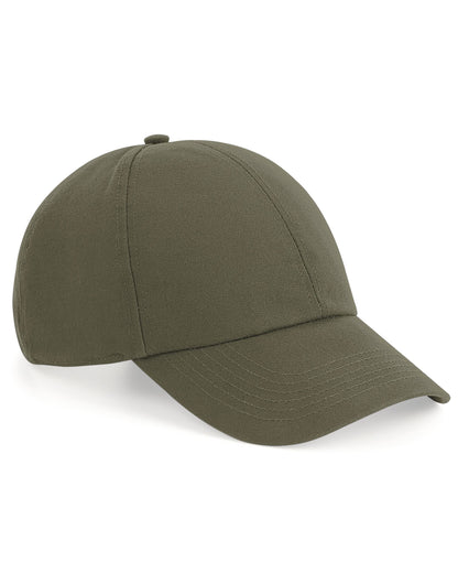 Beechfield Organic Cotton Canvas Cap B54 - Olive Green O S - Customisable Caps