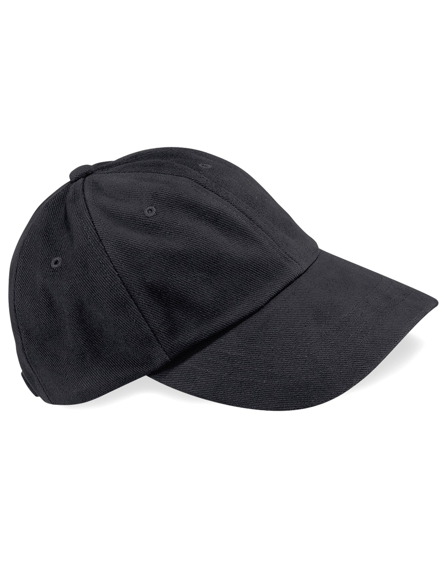 Beechfield LP Heavy Brushed Cotton Cap B57 - Black O S - Customisable Caps