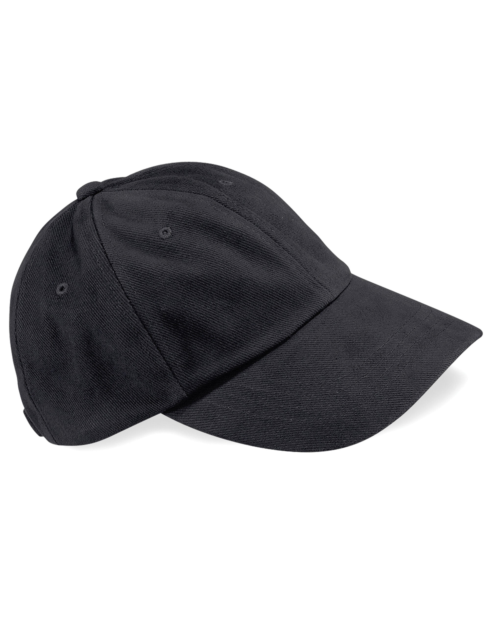 Beechfield LP Heavy Brushed Cotton Cap B57 - Black O S - Customisable Caps