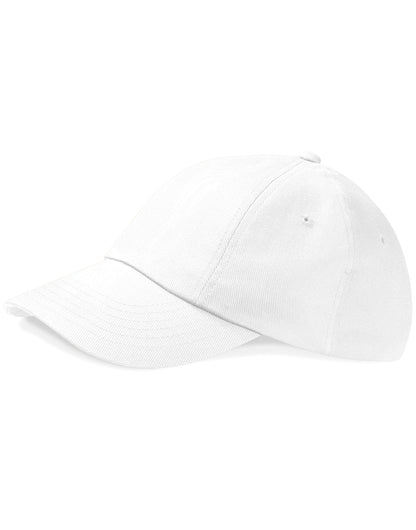 Beechfield Low Profile Heavy Drill Cap B58 - White O S - Customisable Caps