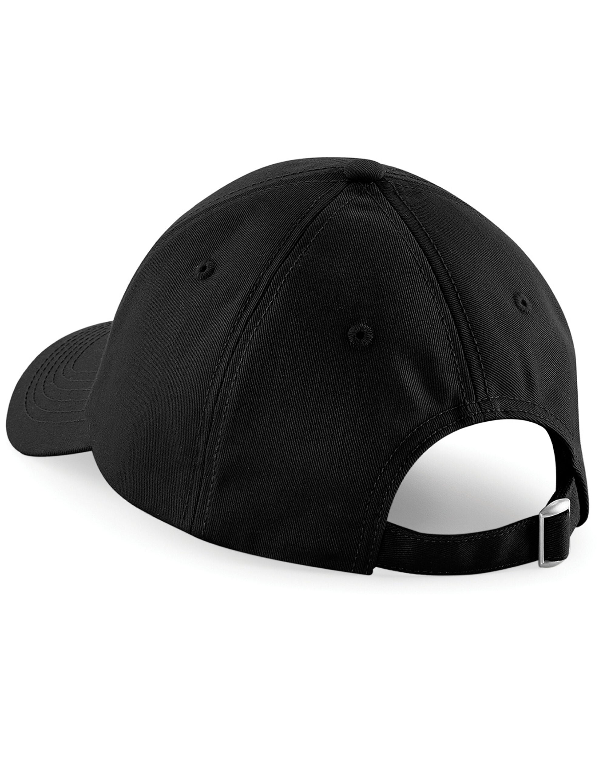 Beechfield Authentic Baseball Cap B59 - Black O S - Customisable Caps