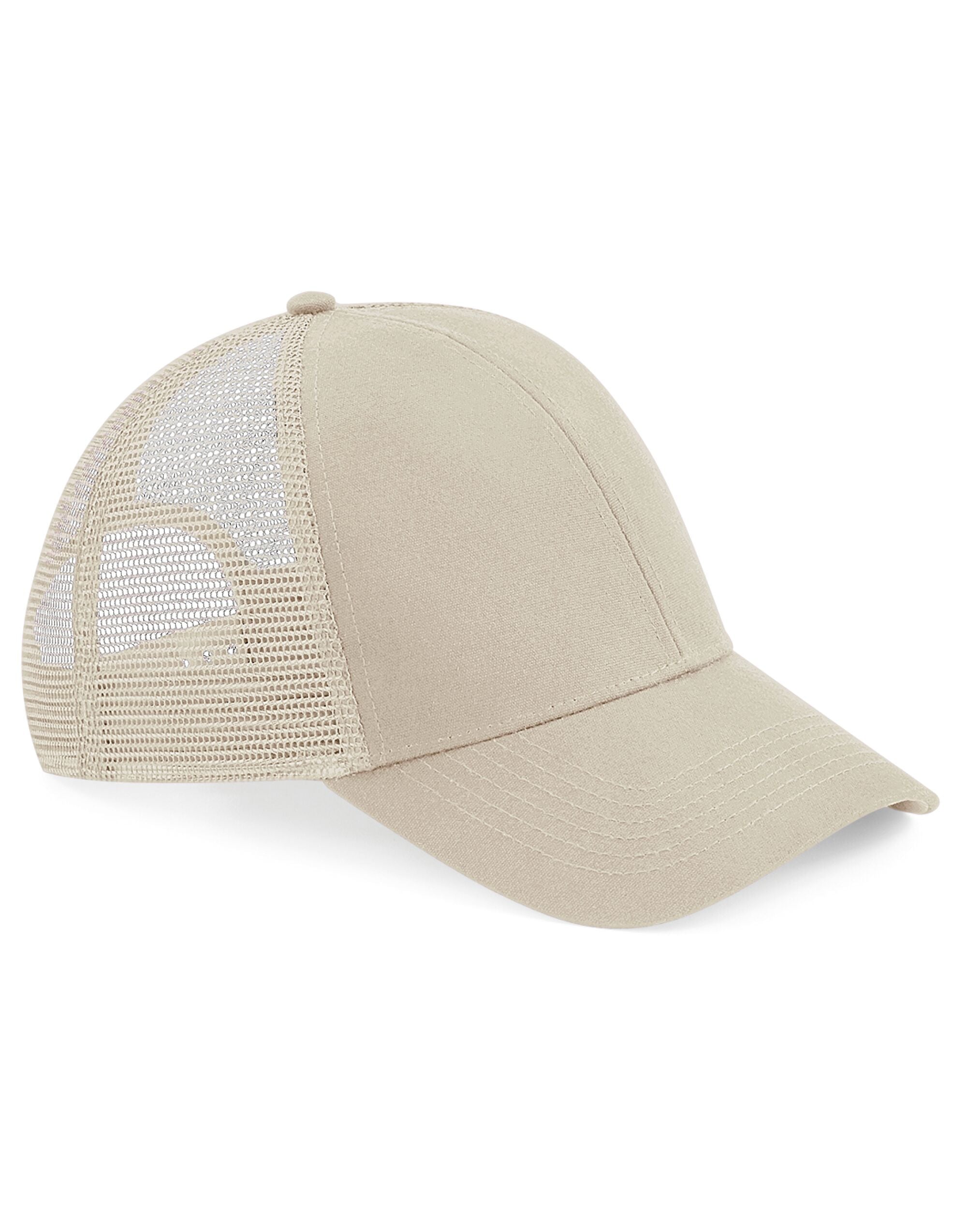 Beechfield Organic Cotton Trucker B60 - Sand O S - Customisable Caps